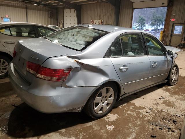 5NPET46C08H363709 - 2008 HYUNDAI SONATA GLS BLUE photo 3