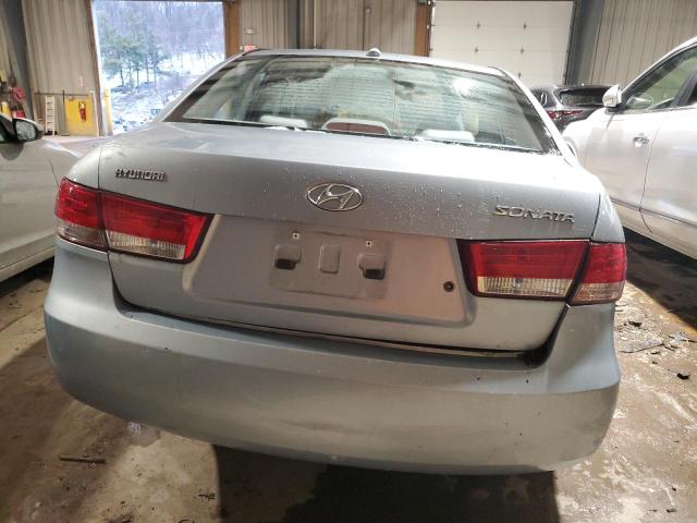 5NPET46C08H363709 - 2008 HYUNDAI SONATA GLS BLUE photo 6