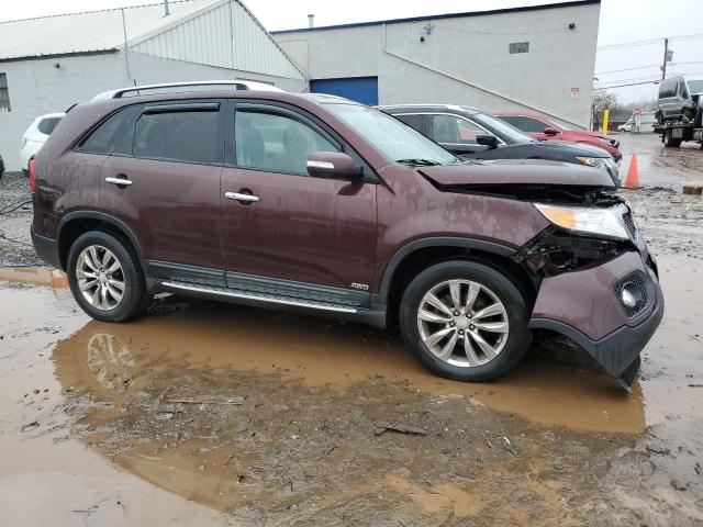 5XYKUDA28BG182838 - 2011 KIA SORENTO EX MAROON photo 4