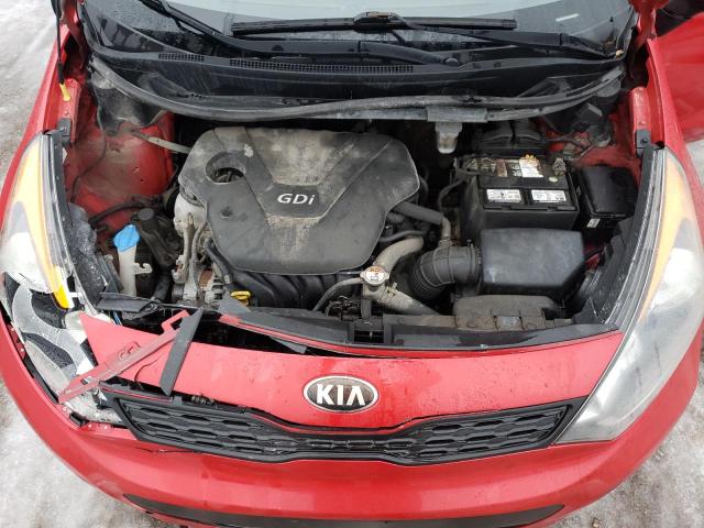 KNADM5A35D6856017 - 2013 KIA RIO LX RED photo 11