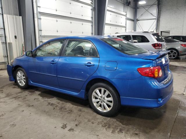 1NXBU4EE5AZ327119 - 2010 TOYOTA COROLLA BASE BLUE photo 2