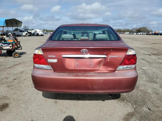 4T1BE32K35U081436 - 2005 TOYOTA CAMRY LE BURGUNDY photo 6