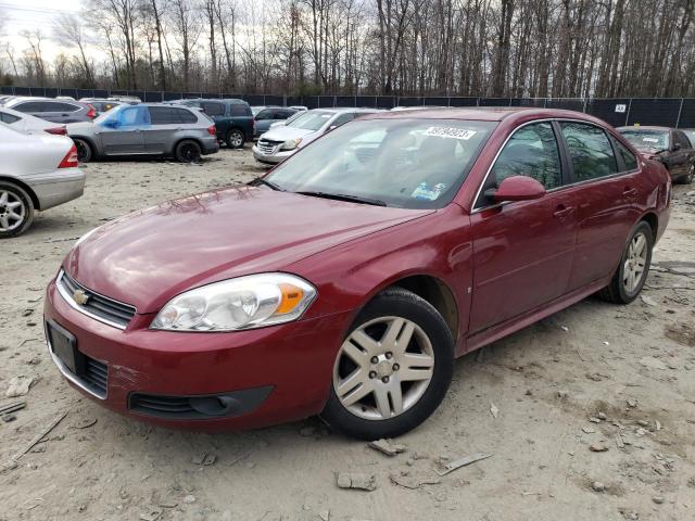 2G1WC57M391199398 - 2009 CHEVROLET IMPALA 2LT RED photo 1