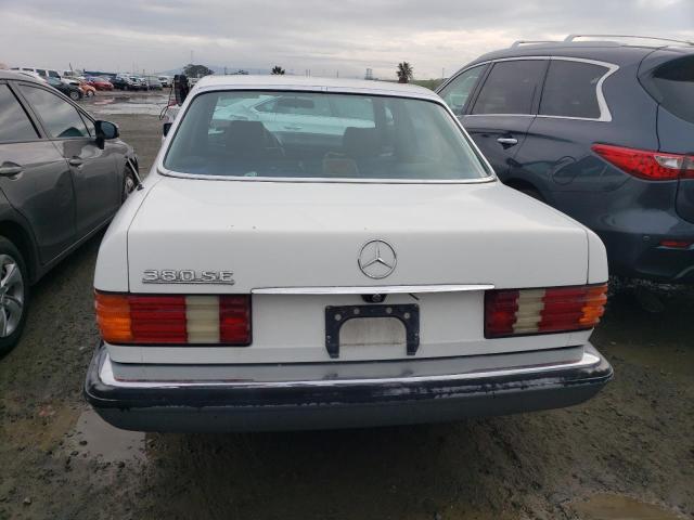 WDBCA32AXEA033735 - 1984 MERCEDES-BENZ 380 SE WHITE photo 6