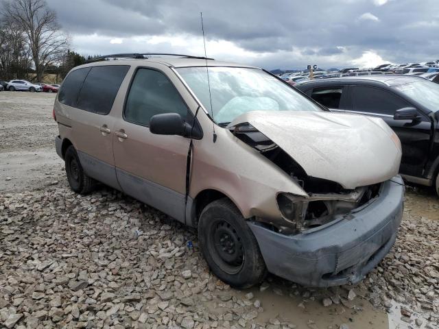 4T3ZF13C52U504642 - 2002 TOYOTA SIENNA LE BEIGE photo 4