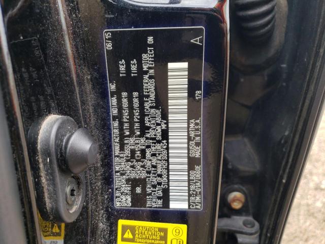 5TDKKRFH2FS097454 - 2015 TOYOTA HIGHLANDER XLE BLACK photo 14