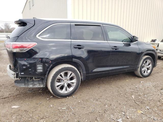5TDKKRFH2FS097454 - 2015 TOYOTA HIGHLANDER XLE BLACK photo 3