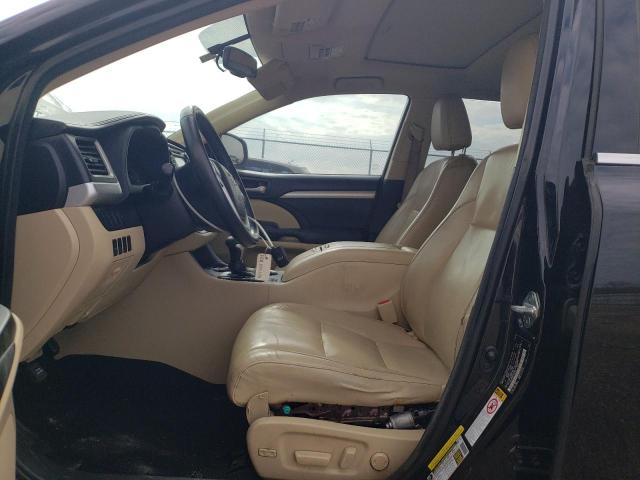 5TDKKRFH2FS097454 - 2015 TOYOTA HIGHLANDER XLE BLACK photo 7