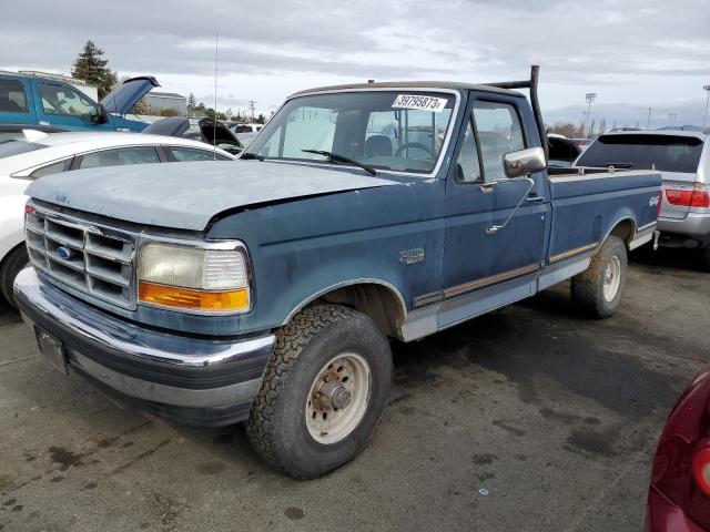 1FTEF14N6PLB06963 - 1993 FORD E-150 TEAL photo 1