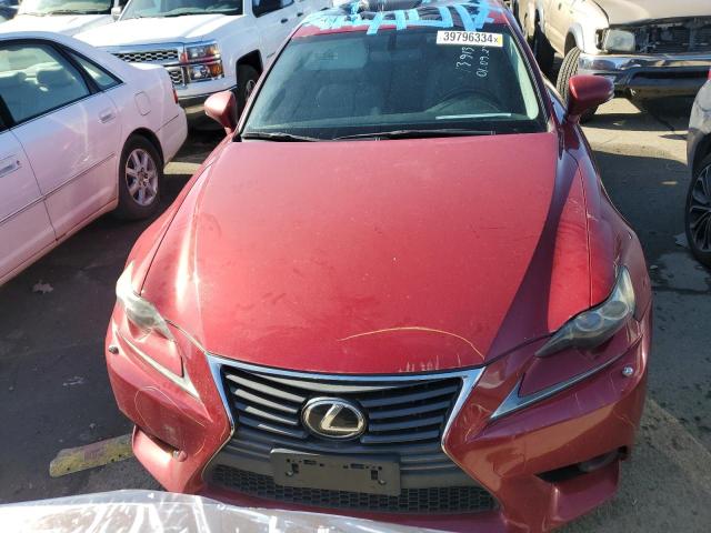 JTHCF1D2XE5006667 - 2014 LEXUS IS 250 RED photo 5