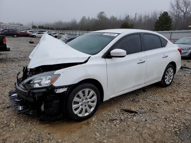 3N1AB7AP2KY283256 - 2019 NISSAN SENTRA S WHITE photo 1