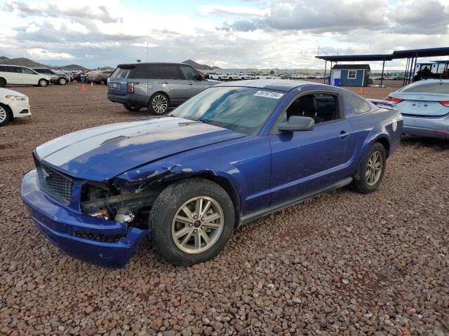 1ZVHT80N055240452 - 2005 FORD MUSTANG BLUE photo 1