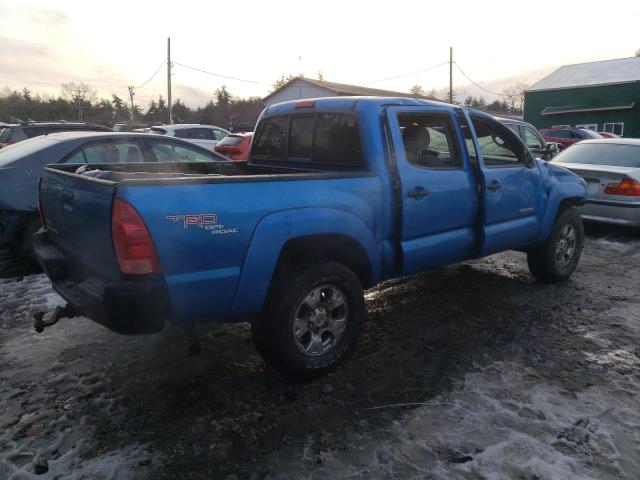 5TELU42N28Z470110 - 2008 TOYOTA TACOMA DOUBLE CAB BLUE photo 3