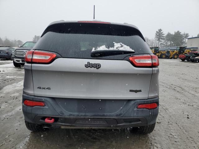 1C4PJMBB6EW109617 - 2014 JEEP CHEROKEE TRAILHAWK SILVER photo 6