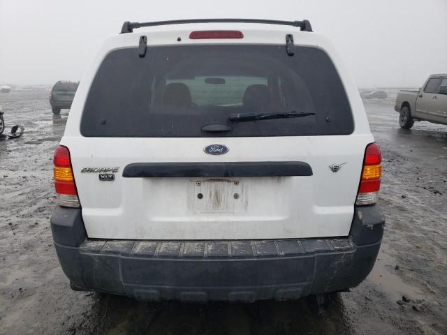 1FMCU93127KB77752 - 2007 FORD ESCAPE XLT WHITE photo 6