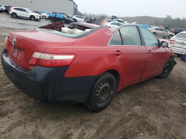 4T1BE46K47U106945 - 2007 TOYOTA CAMRY CE RED photo 3