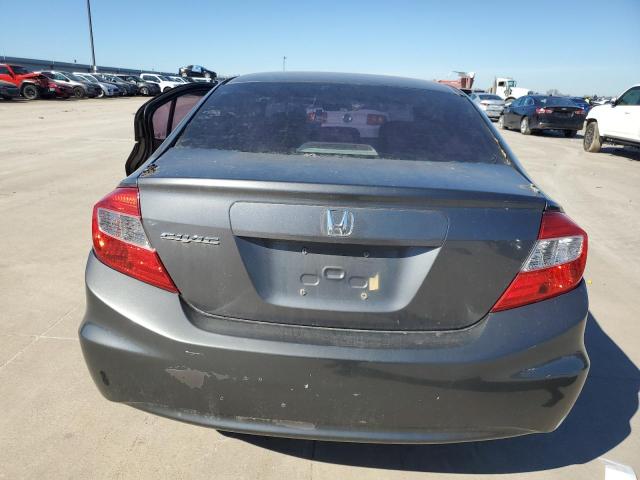 2HGFB2F89CH521216 - 2012 HONDA CIVIC EX GRAY photo 6