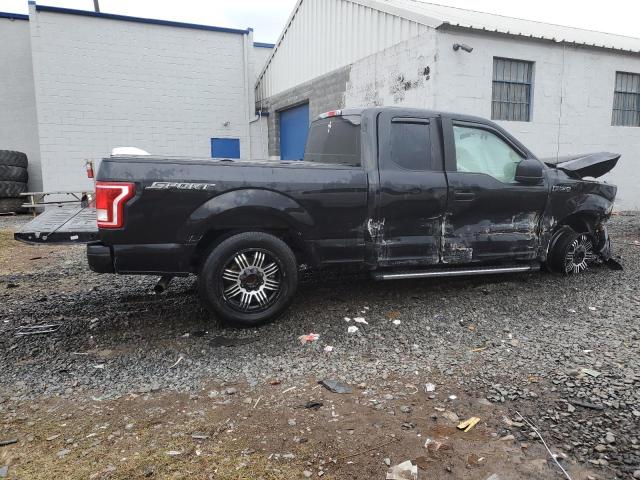 1FTEX1CP0FKE34948 - 2015 FORD F150 SUPER CAB BLACK photo 3