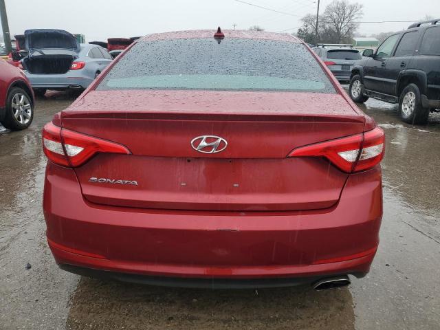 5NPE24AF1GH374981 - 2016 HYUNDAI SONATA SE RED photo 6