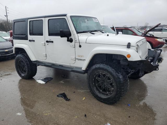 1C4BJWEG8DL578995 - 2013 JEEP WRANGLER U SAHARA WHITE photo 4