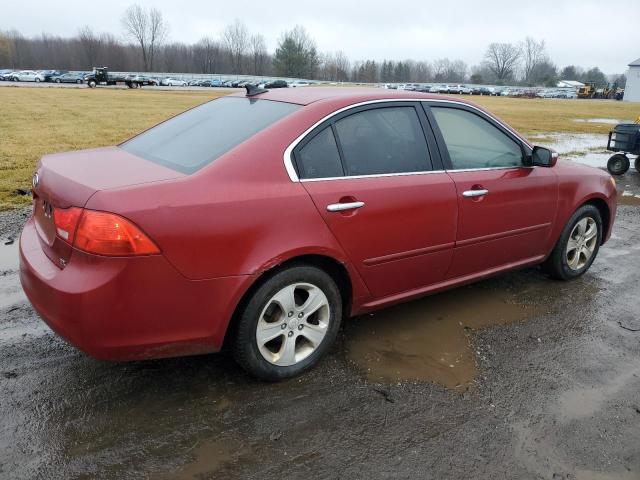 KNAGE228895340248 - 2009 KIA OPTIMA LX RED photo 3