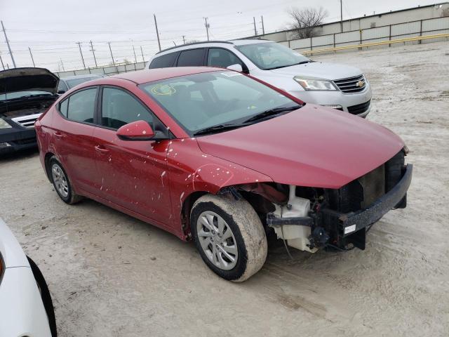 5NPD74LF3HH092417 - 2017 HYUNDAI ELANTRA SE RED photo 4