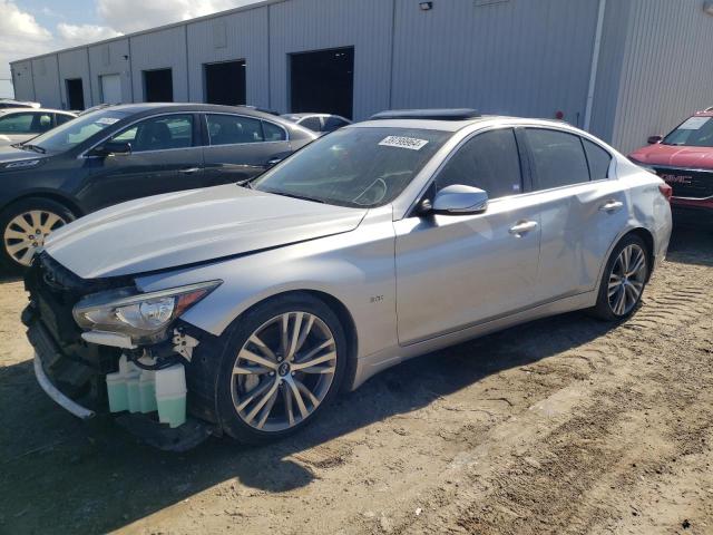 JN1EV7APXJM354942 - 2018 INFINITI Q50 LUXE SILVER photo 1