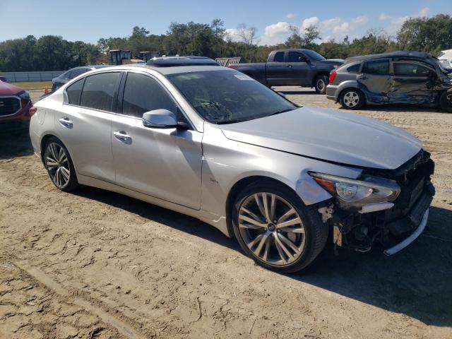 JN1EV7APXJM354942 - 2018 INFINITI Q50 LUXE SILVER photo 4