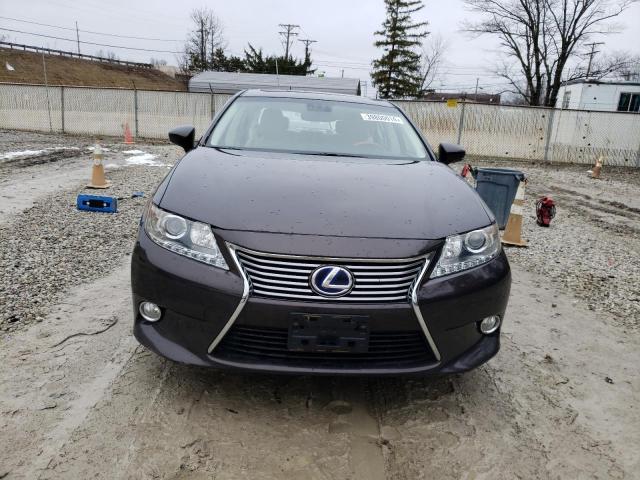 JTHBW1GG4D2031504 - 2013 LEXUS ES 300H BURGUNDY photo 5