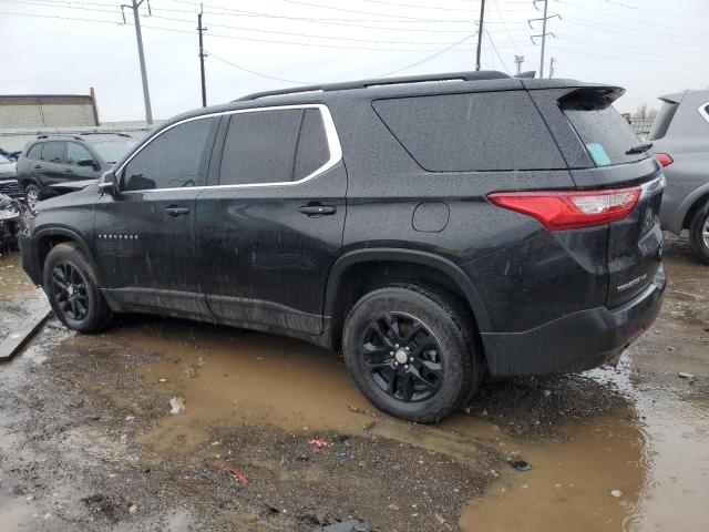 1GNEVGKW8LJ257351 - 2020 CHEVROLET TRAVERSE 4 LT BLACK photo 2