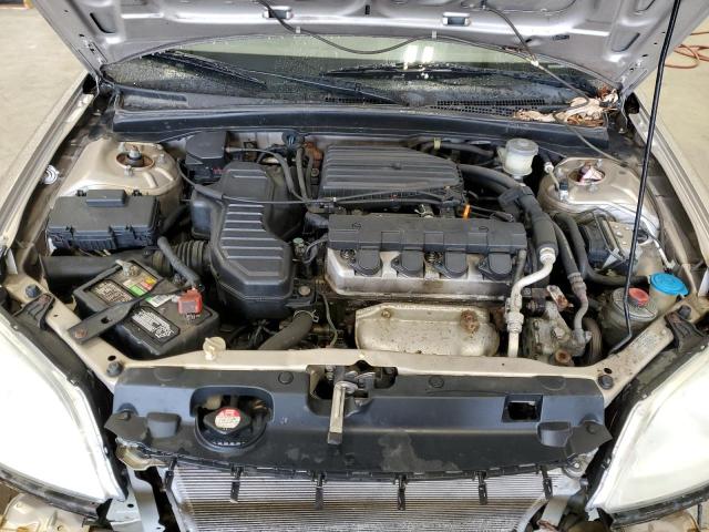 1HGES26771L068510 - 2001 HONDA CIVIC EX BEIGE photo 11