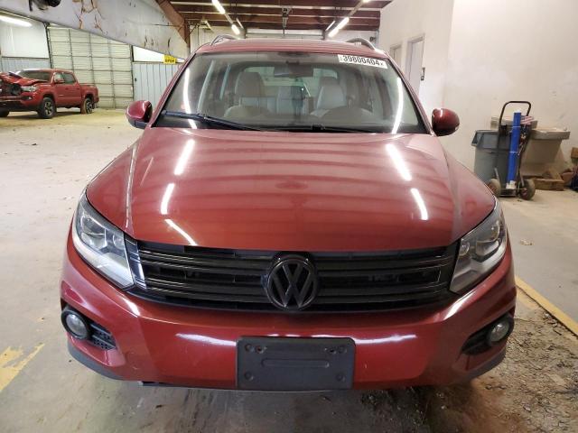 WVGBV7AX8GW007165 - 2016 VOLKSWAGEN TIGUAN S BURGUNDY photo 5