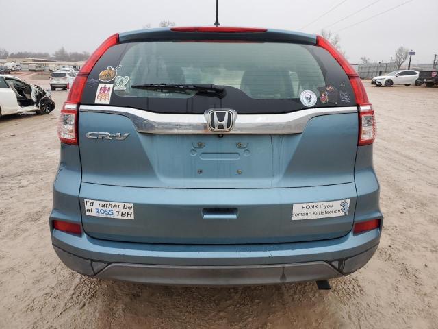 2HKRM3H31FH530601 - 2015 HONDA CR-V LX TEAL photo 6