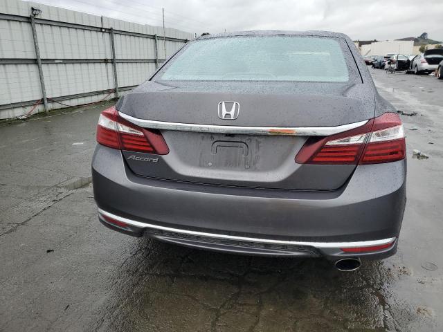 1HGCR2F34HA231118 - 2017 HONDA ACCORD LX GRAY photo 6