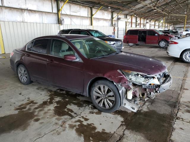 1HGCP2F78BA042424 - 2011 HONDA ACCORD EX BURGUNDY photo 4