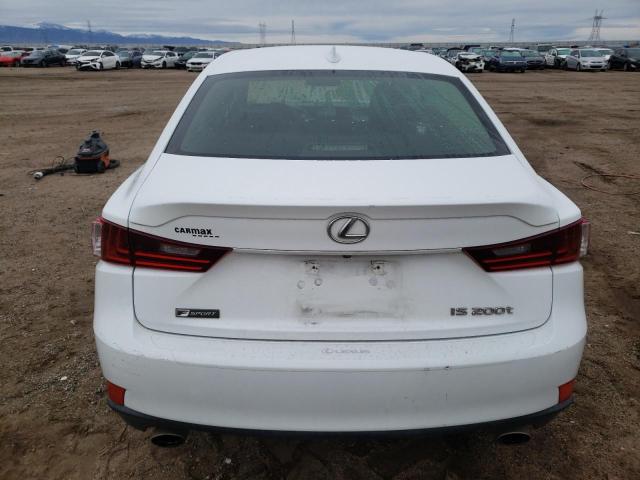 JTHBA1D25G5025043 - 2016 LEXUS IS 200T WHITE photo 6