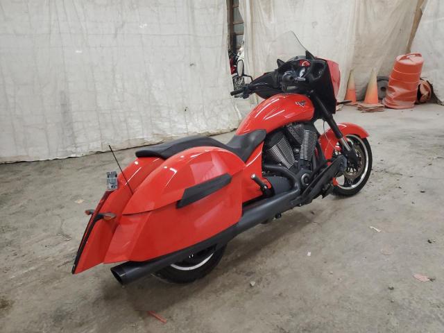 5VPDW36N4E3033594 - 2014 VICTORY MOTORCYCLES CROSS COUN أحمر صورة 4