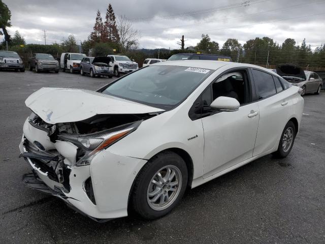 JTDKBRFU7H3056111 - 2017 TOYOTA PRIUS WHITE photo 1