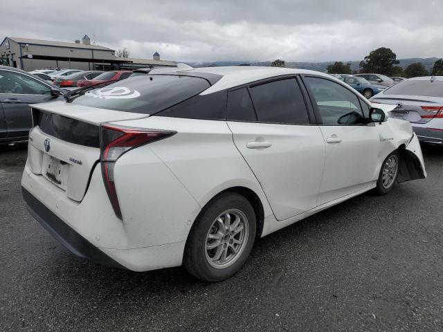 JTDKBRFU7H3056111 - 2017 TOYOTA PRIUS WHITE photo 3