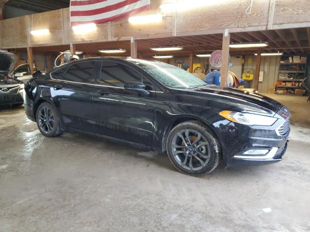 3FA6P0H78JR180469 - 2018 FORD FUSION SE BLACK photo 4