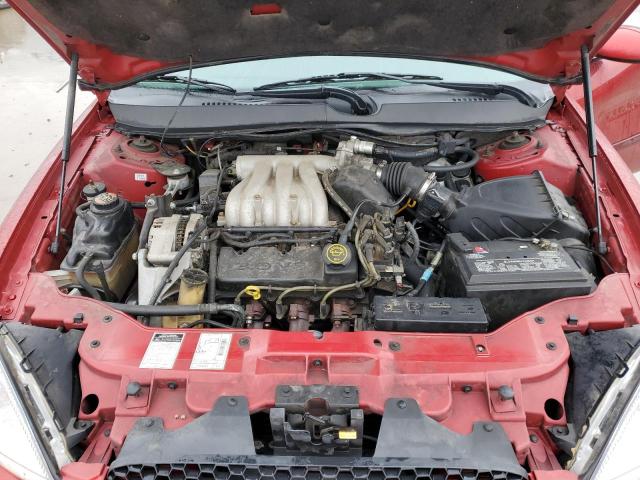 1FAFP55U9YA146438 - 2000 FORD TAURUS SES RED photo 11