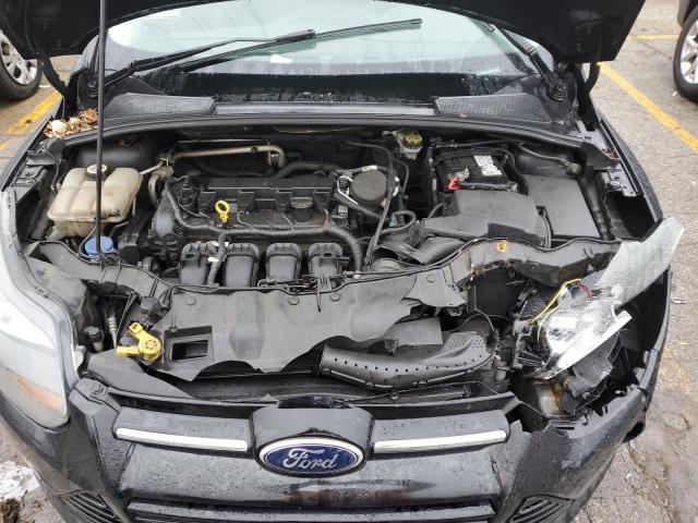 1FAHP3N20CL370352 - 2012 FORD FOCUS TITANIUM BLACK photo 11