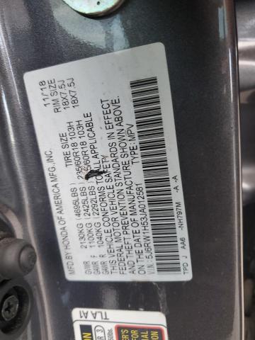 5J6RW1H53JA012581 - 2018 HONDA CR-V EX GRAY photo 13