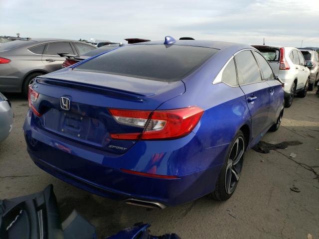 1HGCV1F33JA250688 - 2018 HONDA ACCORD SPORT BLUE photo 3