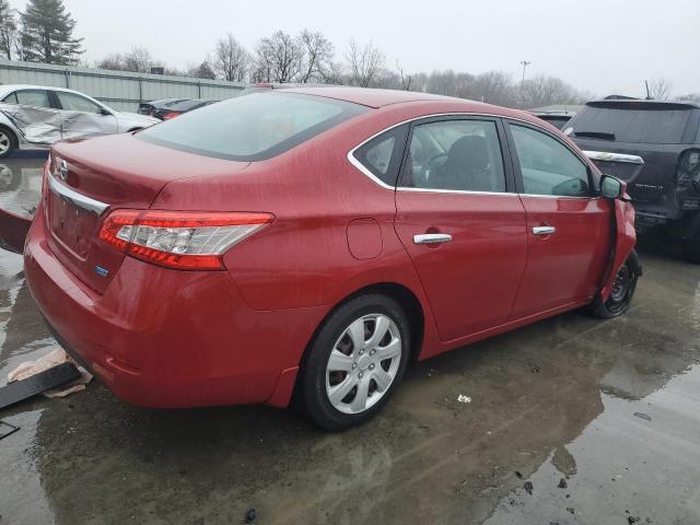 3N1AB7AP2EL693377 - 2014 NISSAN SENTRA S RED photo 3