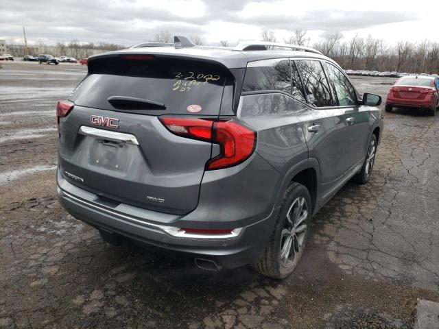 3GKALXEX4JL357037 - 2018 GMC TERRAIN DENALI GRAY photo 4