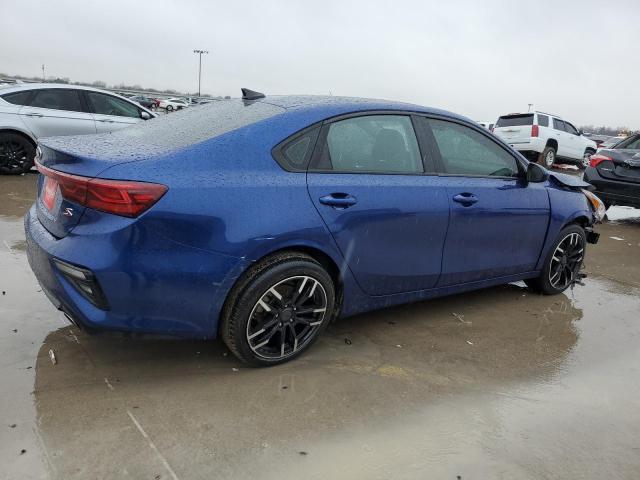 3KPF34AD5KE012083 - 2019 KIA FORTE GT LINE BLUE photo 3