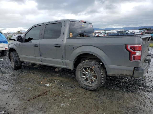 1FTEW1EP4JFD29072 - 2018 FORD F150 SUPERCREW GRAY photo 2