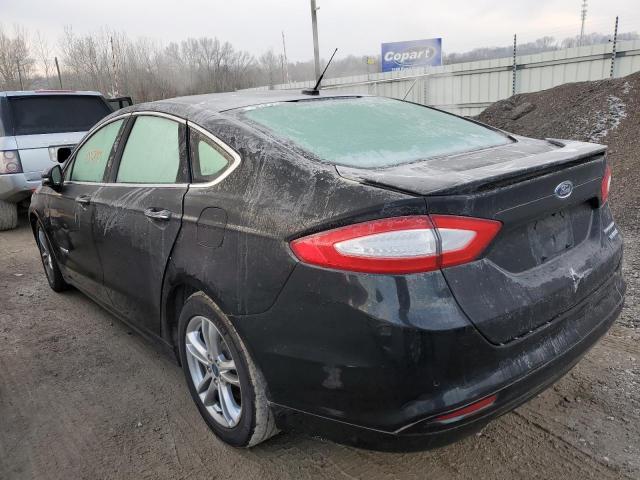 3FA6P0RU9GR139443 - 2016 FORD FUSION TITANIUM HEV BLACK photo 2