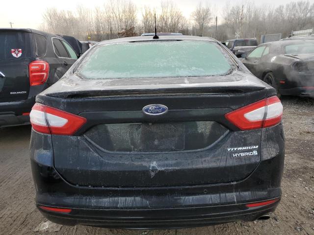 3FA6P0RU9GR139443 - 2016 FORD FUSION TITANIUM HEV BLACK photo 6